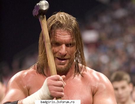 Poze si kteva cuvinte despre cei mai cunoscuti wrestleri - Name: Triple H Height: 6 foot 4 - Wrestling